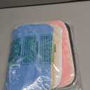 4 Pcs Pet Carrier Pad Travel Pet Reversible Dog Mat Replacement Liners for Travel Dog Bed Pad Washable Plush Double Sided Bed Mat for Cat Kennel Crate(Colorful,17 x 11 Inch)