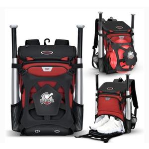 BAGNN Baseball Bag for Adult and Youth, Large Capacity Bat Bag Lightweight Softball Bag with Shoe Compartment and Fence Hook for TBall Bat & Equipment, Waterproof Baseball Backpack for Helmet, Gloves