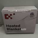 CYMULA Heated Weighted Blanket for Adults, Weighted Heated Blanket 48" x 72", 15lbs Sherpa Fleece Weighted Electric Blanket Soft Heating Blanket with 10 Heating Levels & 1-8 Hours Auto Off, Pink