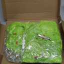 Suncalla 12 Pcs Christmas Hair Bow for Girls, 7 Inch Green Furry Hair Bow Clips with Red Heart, Christmas Decorations Gifts Costume Accessories Women Girls