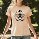 Womens T Shirts Hawaiian Flowers Short Sleeve T-Shirt Summer Loose Fit Crewneck Tee (Yellow, L)