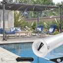 20 Mil Clear Tarps Heavy Duty Waterproof, 10x20ft Clear PVC Tarp