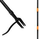 Weed Puller Tool, 4-Claw Stand Up Gardening Hand Weeding Tool with Adjustable 47.8" Stainless Steel Handle & 1035 Steel Head - Easily Remove Weeds Without Bending, Pulling, or Kneeling