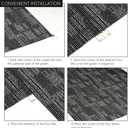 GL Carpet Tiles Reusable 24" x 24" Squares Indoor/Outdoor 0.25" Pile Height Loop Pile, Non Slip Easy DIY Installation Peel and Stick Carpet Tile, (18 Tiles) (72 sqft/Box) (Gray)