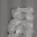 25pcs Plastic Hollow Bingo Balls - Openable Raffle Balls for Vending Machines & Birthday Parties (White)