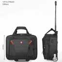star cloud Rigid Frame Rolling Laptop Bag 18"14"8", Water-Resistant Rolling Briefcase with Wheels, Business Travel Computer Bag, Underseat Carry on Luggage for Men & Women, 18"14"8", 30l