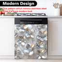 Dishwasher Magnet Sticker Cover Panel Decal Refrigerator Magnetic Sticker Decorative for Kitchen Decoration,Fridge Door Cover,Home Appliances Decor Stickers 23.03"x25.59", 23"x26"
