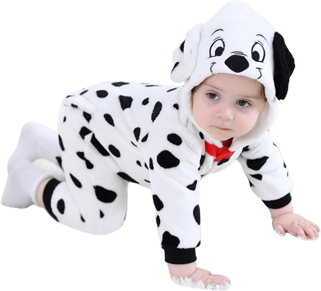 Baby Animal Costumes Toddler Halloween Dress Up Outfit (3-4T/Height 39"-42", Dalmatian)