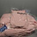 Bedsure Full Comforter Set Dusty Pink - Bed in a Bag Full Size Bedding Set 7 Pieces, GentleSoft™ Pintuck Bed Set Gift for Family, Pinch Pleat All Season Comforter with Sheets, Pillowcases & Shams