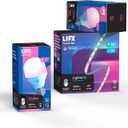 LIFX Bedroom Bundle  with 2 Color 800 Lumen Smart Bulb and 40 LED Smart Lightstrip