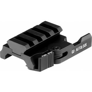 EFANGSHIJIE Picatinny Rail Risers QD Quick Detach Mounts for Red Dot Sights (4 Slots, 0.5 inch)