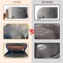 Womens Crossbody Purses,Vegan Leather Medium Cross Body Purses Bag for women,Crossbody Messenger Bag Built in Wallet (Black)