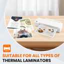 CAREGY Matte Laminating Sheets,100 Pack 9 x 11.5 Inches,3 Mil Thick,Ultra Clear with Matte Finish, Fitted for Letter Size Thermal Laminating Pouches 8.5 x 11