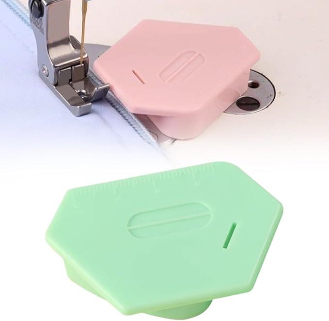 Magnetic Seam Guide for Sewing Machine: 2 Pieces Upgraded Multi-Purpose Tool Polygonal Strong Magnetic Gauge,Polygonal Magnet Seam Hemmer Guide with Scale, Universal Sewing Supplies Accessories