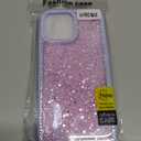 EYZUTAK for iPhone 11 Case, Luxury Bling Shiny Glitter Sequin Phone Case with Sparkly Crystal Diamonds Rhinestone Border Aesthetic Cute Slim Soft Durable TPU Protective Cover for Women Girls-Purple