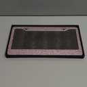 Bling License Plate Frames with High End Ribbon Gift Box,2 Pack Rhinestone License Plate Frame,Handcrafted Crystal Premium Stainless Steel Bling License Plate Frame for Women,Party,Birthday,Xmas Gift