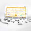 99PCS Extension Spring Assortment Kit, 12 Sizes Small Tension Springs with Dual Hook Ends, Galvanized Spring Steel Construction, Tiny Springs Set for Hobby Crafting and DIY Repair Project