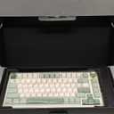 YUNZII B75 PRO Wireless Mechanical Keyboard,75% Layout with Knob,Hot Swap Gasket Structure,Creamy Pre-lubed Switches,RGB Backlit,Bluetooth/Type-C/2.4G for Win/Mac (Matcha Green, Cocoa Cream V2 Switch)