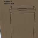 EKO Madison Brushed Stainless 50 Liter/13.2 Gallon Step Trash Can with Inner Liner - Fingerprint Resistant Finish