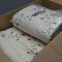 vctops 3-Piece Floral Embroidered Bedspread Coverlet Set Oversize Queen 100% Cotton Reversible Patchwork 1 Quilt and 2 Pillow Shams (Flower,Oversize Queen)