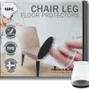 Transparent Chair Leg Floor Protectors with Integrated Felt Pads  Chair Leg Caps Shield Floors from Scratches, Damage & Reduce Noise  Our Chair Leg Covers are Made from Flexible TPR  16 Pack