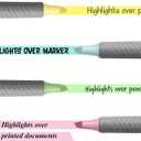 BIC Brite Liner Grip Pastel Highlighter Set, Chisel Tip, 12-Count Pack of Pastel Highlighters in Assorted Colors, Cute Highlighters for Bullet Journaling, Note Taking and More