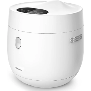Mishcdea Small Rice Cooker, Nonstick Portable Electric Rice Cooker 4 Cups Uncooked (1L), 24 Hours Preset & 12 Hours Keep Warm, Brown Rice, White Rice, Porridge, Soup and Cake, White