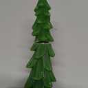 4 Pcs Christmas Tree Taper Candles-10 Inch Unscented Tree Shaped Taper Candle-Green Christmas Decorative Tree Candles for Home Decor Party Centerpiece Decoration