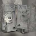 2PCS Cam Type Sash Lock Metal Crescent Lock White Sliding Window Lock with Screws Suitable for Vertical and Horizontal Sliding Window