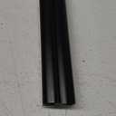 85in Corner Cable Concealer, One-Cord Corner Duct, Paintable Cord Cover, Cable Management Channel for Wall, Floor Baseboard, Ceiling - 5 X L 17in, Black