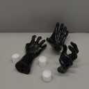 Halloween Decorations Indoor Gothic Decor: Pack of 3 Wall Mounted Creepy Reaching Hands with Lighted Candles for Gothic Wall Decorations