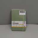 SUNEE 2026 Weekly & Monthly Hardcover Planner 5.5" x 8.3" - 12 Month (January 2026 - December 2026), Small Hardcover Planner, Pocket, Notes, 100 GSM Paper, Sage Green