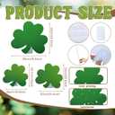 Jetec 3 Pcs 18-27'' St. Patrick's Day Green Shamrocks Stand up Cardboard Cutout Life Size St. Patrick's Day Irish Theme Party Decorations Backdrop Photo Prop Shamrock Gold Pot Coin Stand up Cutout