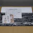 Consumest Corner Shower Caddy Tension Pole - Rustproof Shower Shelves with Towel Bar & Soap Holder, Adjustable Bath Organizer for Bathroom Storage, 27.6-108.3 inch, Black