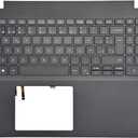 New Replacement for Dell Inspiron 15 3500 3501 3505 Laptop Upper Case Palmrest Backlit Keyboard Assembly Part 033HPP 33HPP AP2X2000101 0JHW9R JHW9R Black