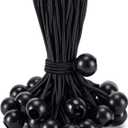 Aegero 30 Pack Ball Bungee Cord, 6 Inch Heavy Duty Bungie Cord Balls Canopy Tarp Tie Down Bungee Balls for Camping, Tents, Cargo,Holding Wire and Hoses, Patio Umbrellas, Awning (Black)