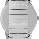 Timex Men's Easy Reader 35mm Day-Date Watch – Silver-Tone Case White Dial with Silver-Tone Expansion Band