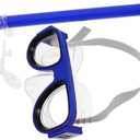 Yardwe 1Set Snorkeling Gear Fog Diving Mask Leak Silicone Tube Swim Goggles for Pool Parks Comfortable Fit for Ages