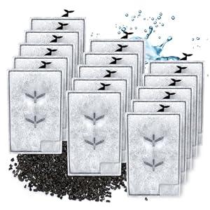 ELXXROONM Replacement Aquarium Filter Cartridge 15-Pack for Aqueon Quiet Flow E
