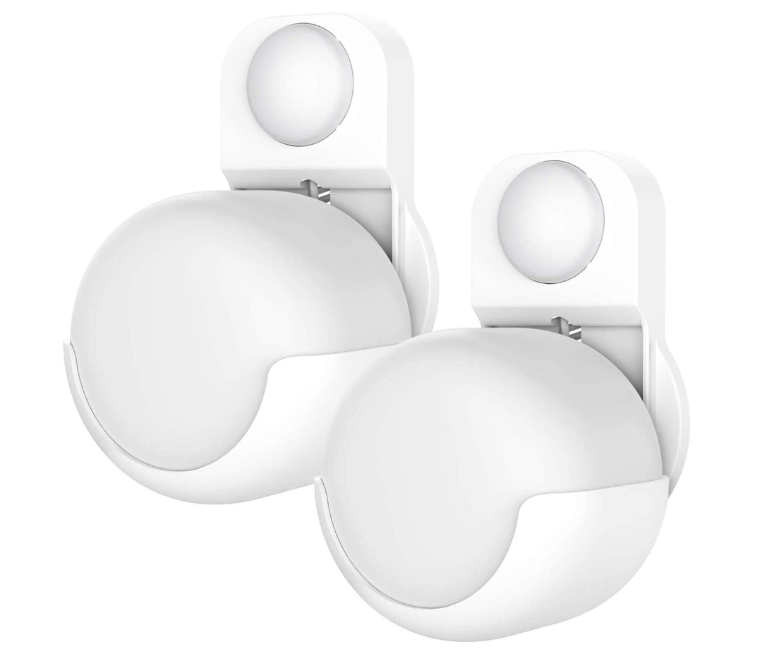 Koroao Smart Home Outlet Wall Mount Only for Google Nest WiFi Router(2nd Generation)  Easy Installation and No Cord Clutter Holder Bracket for Google 4x4 AC2200 Nest Mesh WiFi Router (2Pack)