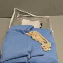 Anytime Home Curtains Blackout and Sheer Layered Solid Window Curtain Panel Pair with Grommet Top, 52Wx84L, Blue