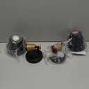 FEMILA Wall Sconces Set of 2, 1-Light Matte Black Bathroom Light Fixtures, Modern Single Vanity Light Wall Lamp with Hammered Metal Shade, 4FG59B-2 BK (6", 2 pack)