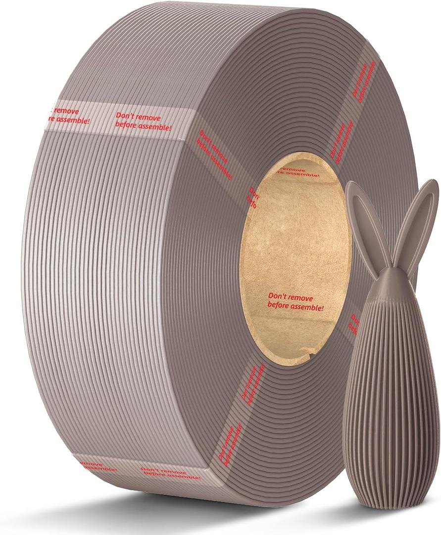 ANYCUBIC PLA Filament Refill 1.75mm, 3D Printer Filament, for Reusable Spools, Dimensional Accuracy +/- 0.02mm, Fit with Most Reusable Spools, 1KG, Brown