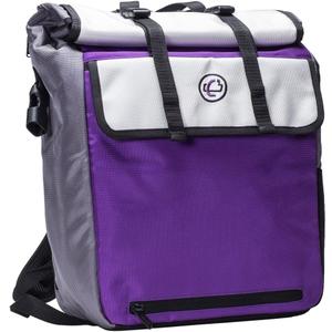 Case-It Laptop Backpack 2.0 with Hide-Away Binder Holder, Fits 13 Inch and Some 15 Inch Laptops, Purple (BKP-202-PUR)