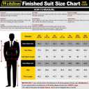 Wehilion Men's Suits 2 Pieces, Vest Pants Set for Men, V-Neck Slim Fit Casual Suit Waistcoat 6XL
