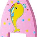 HeySplash Swim Kickboard for Kids, Swimming Kickboard Cute Pattern Swim Training Aid for Children, Pool Exercise Equipments for Beginning Swimmers Safety Swim Board Auxiliary (N-Pink Yellow Whale)