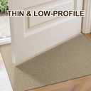 Ultra Thin Door Mat Indoor Entrance 36"x59", Low-Profile Indoor Door Mat, Non Slip Rubber Backing Welcome Entry Mat, Dirt Trapper Entryway Mat Inside Doormat, Khaki