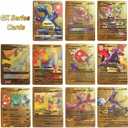 55 PCS Gold Cards Packs Rare Golden Cards Deck Box Gold Foil Card for Fans/Kids/Collectors Gifts (No Duplicates) (55 Pcs)