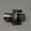 SUISFLXGRO Exhaust Flex Spring Flanges 100% 409L Stainless, Spring Joint For Aftermarket (2"X6")