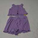 Ecolala Girls' Summer 2 Piece Outfits Sleeveless Tank Tops and Wide Leg Shorts Sets 7-8Y